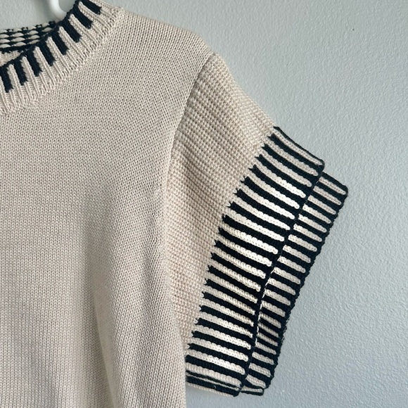Pink Lily Striped Ruffle Sleeve Sweater - Picture 3 of 5